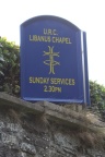 chapel roadsign